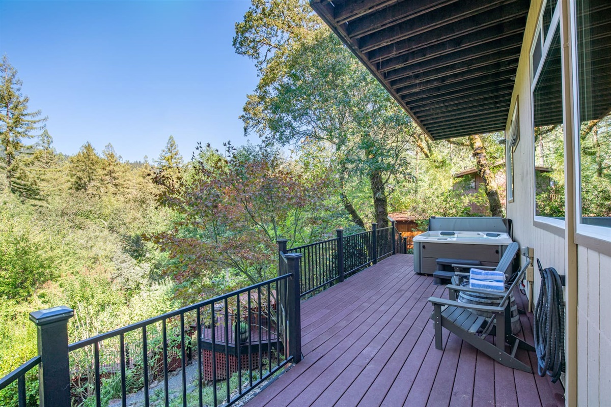 Savor the moment or take a dip in the hot tub - the choice is yours.