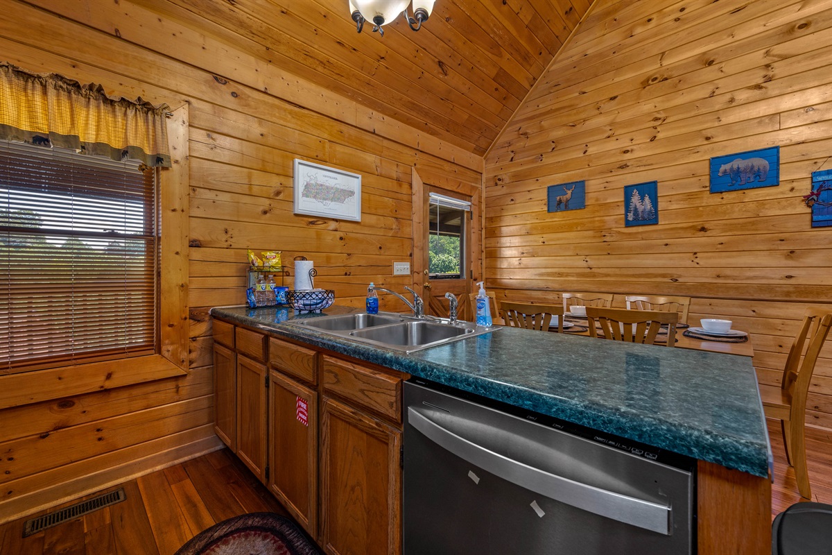 Enjoy the convenience of a full kitchen during your stay