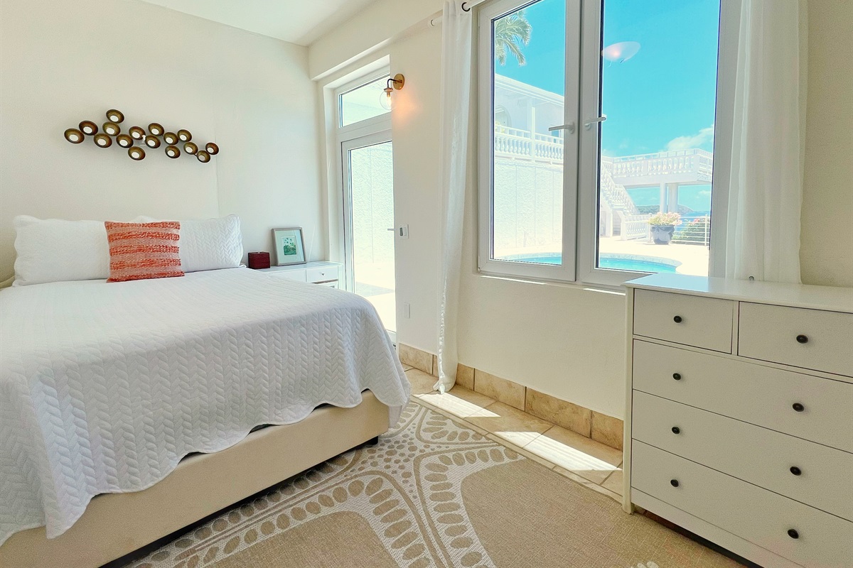 Light-filled Bedroom is an oasis of calm and relaxation.