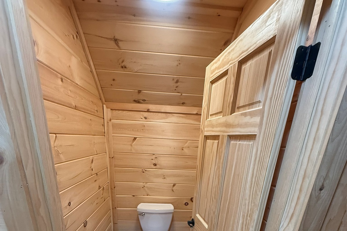 bathroom 1 in small cabin over garage