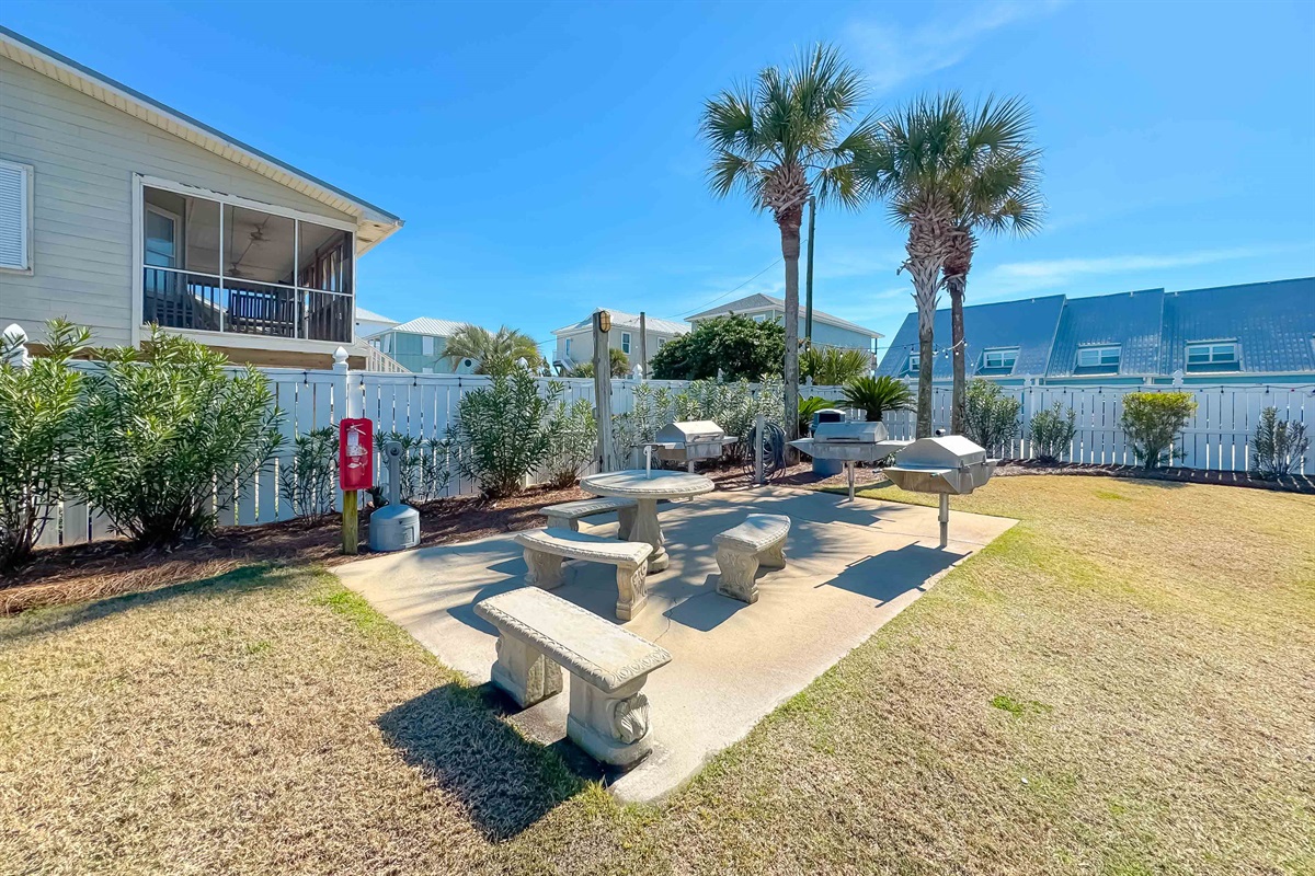 Enjoy outdoor grilling with this convenient on-site BBQ area.  Perfect for cookouts and gatherings.