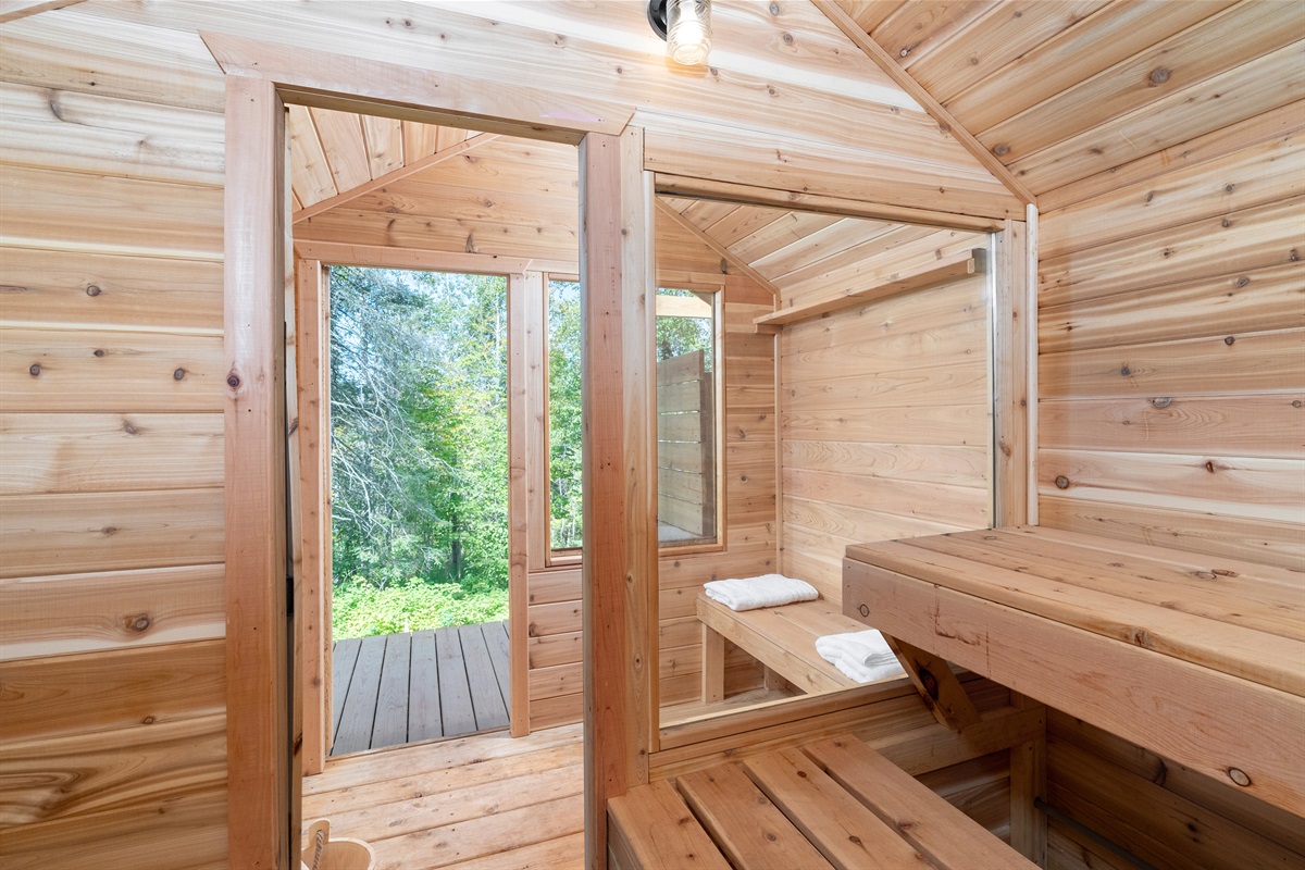 Interior Sauna, Shared with Cabin 1