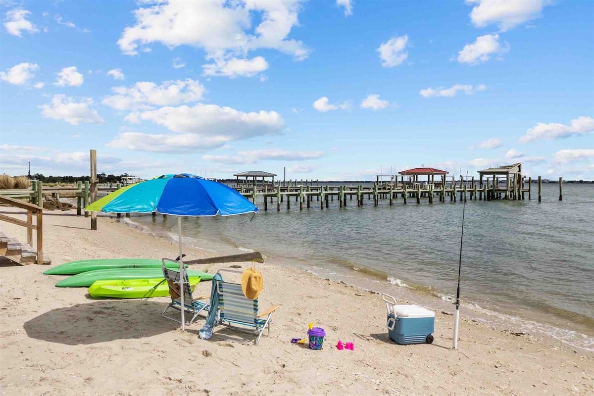 All beach gear photographed is provided! 