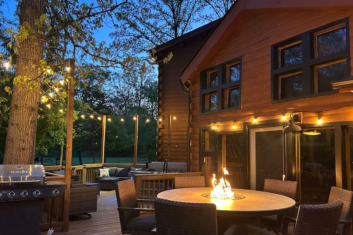 Wind down under the cozy lighting at the end of your day.