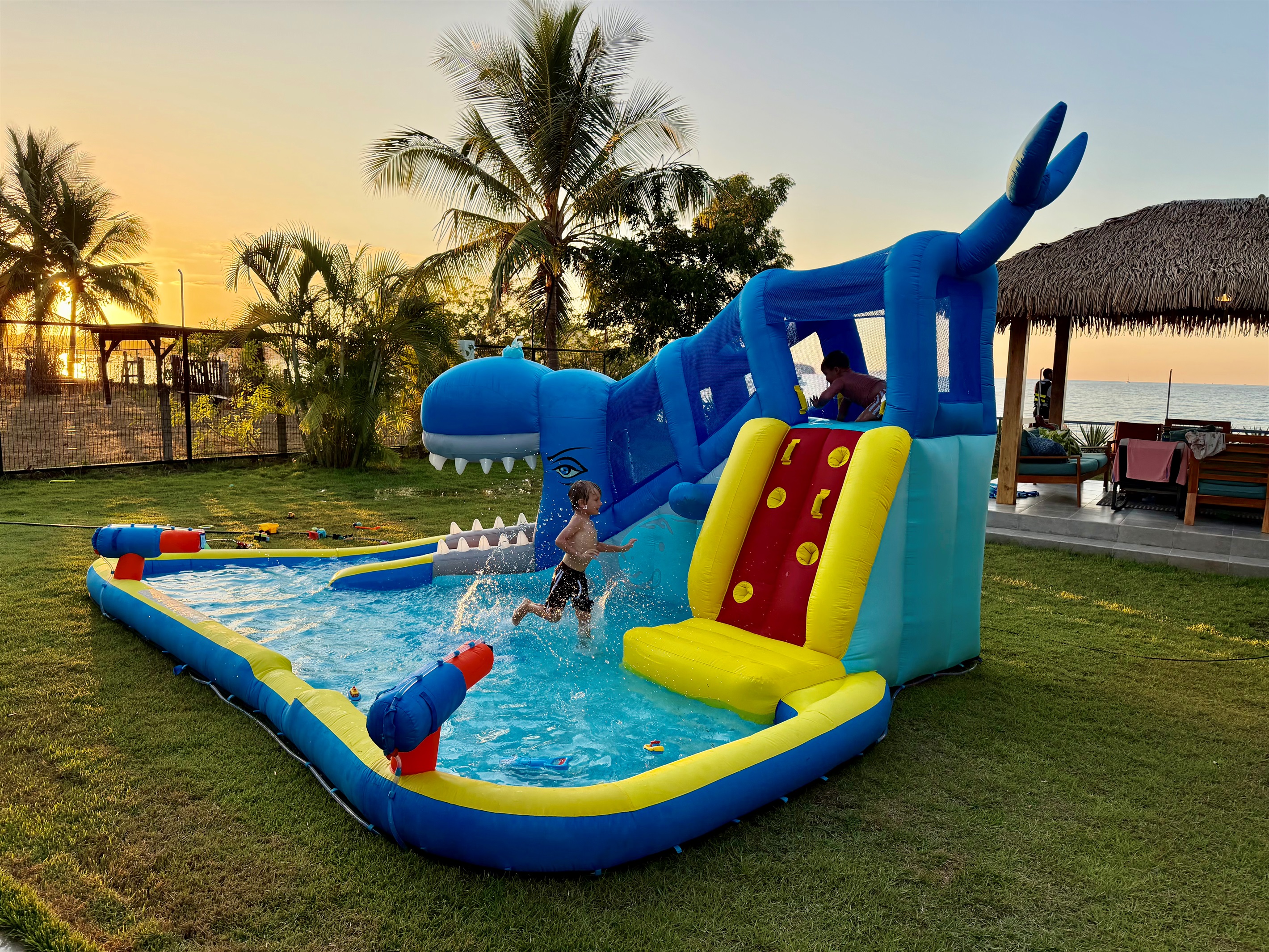 Kids blowup slide adventure