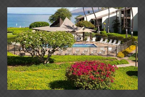 Lower Pool and lounging area