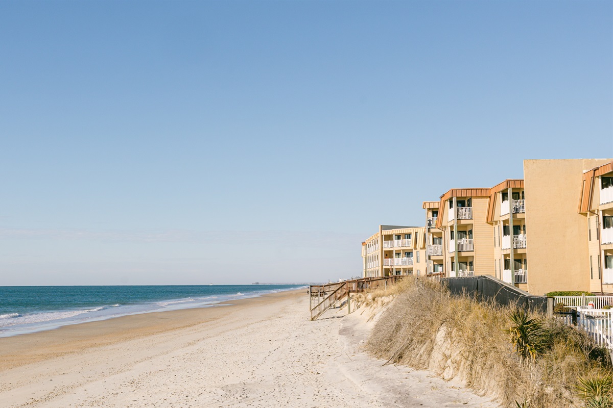 Plenty of space to set up on the beach