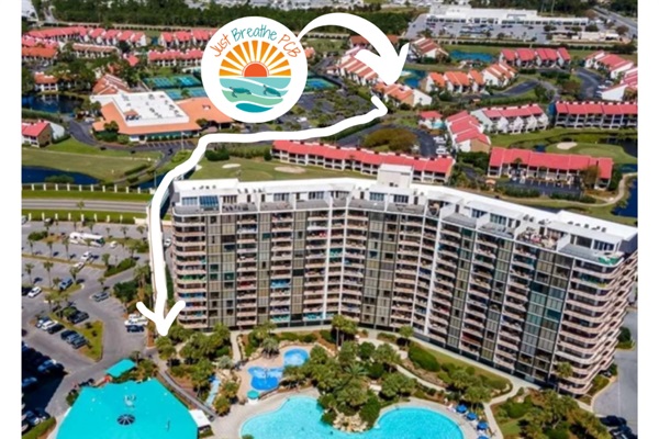 Location and walk to the lagoon pool/beach