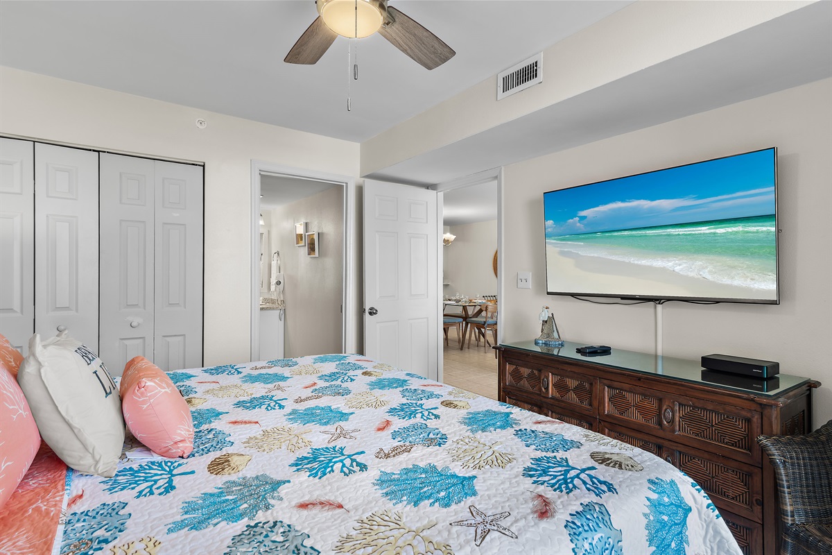 55 inch tv in master bedroom