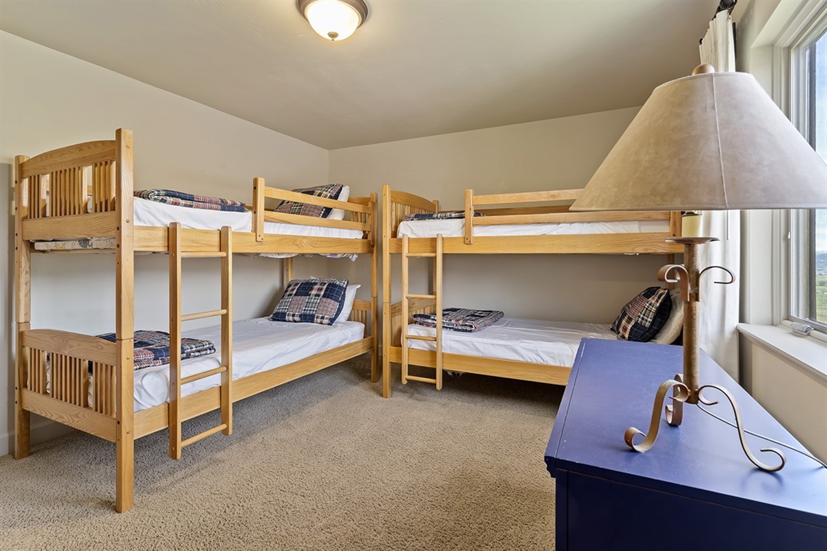 Fun bunk room setup ideal for families and groups
