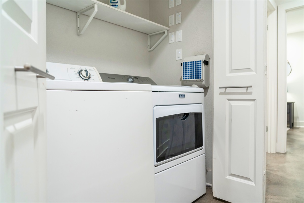 Laundry Room with Washer and Dryer