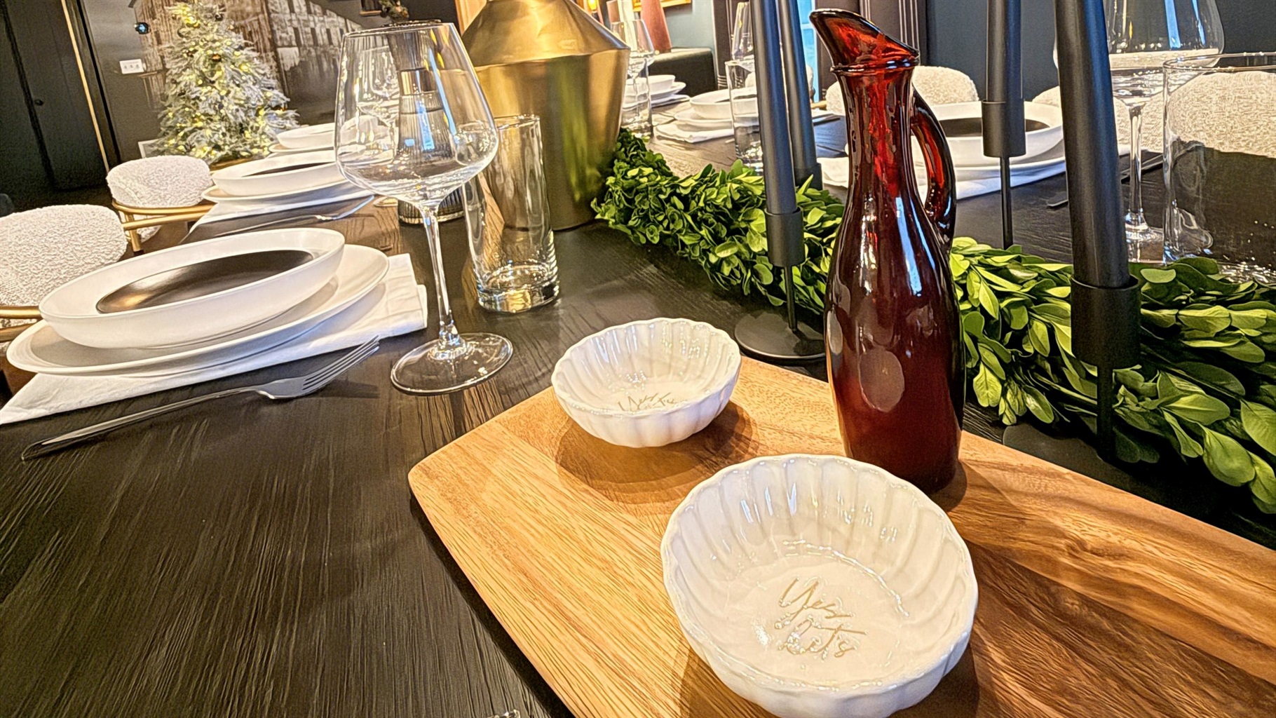 A dining table made for stories, laughter, and a perfect pour after a day on the trail.