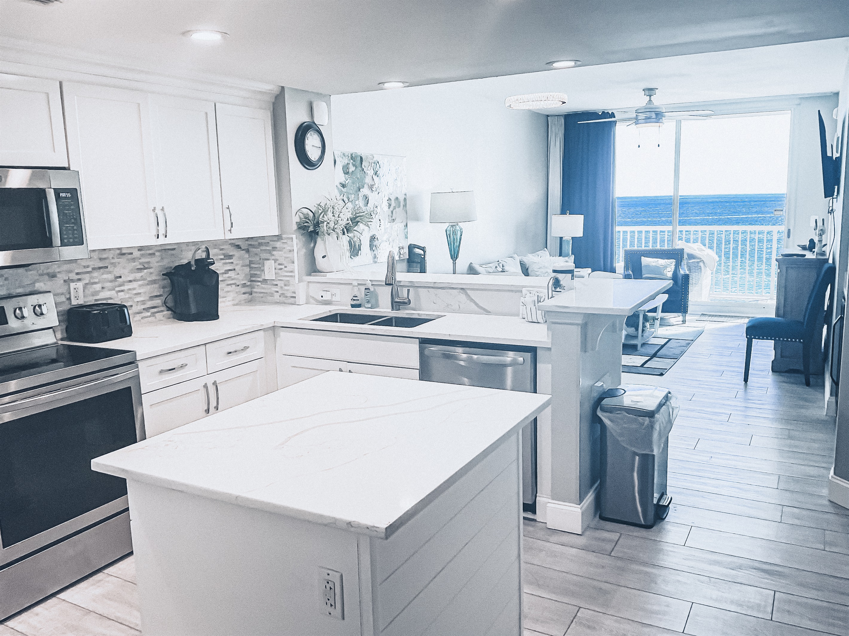 Kitchen and Living Room
