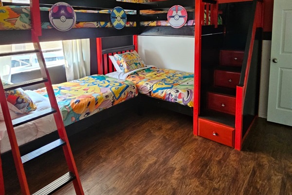Pokemon themed bedroom