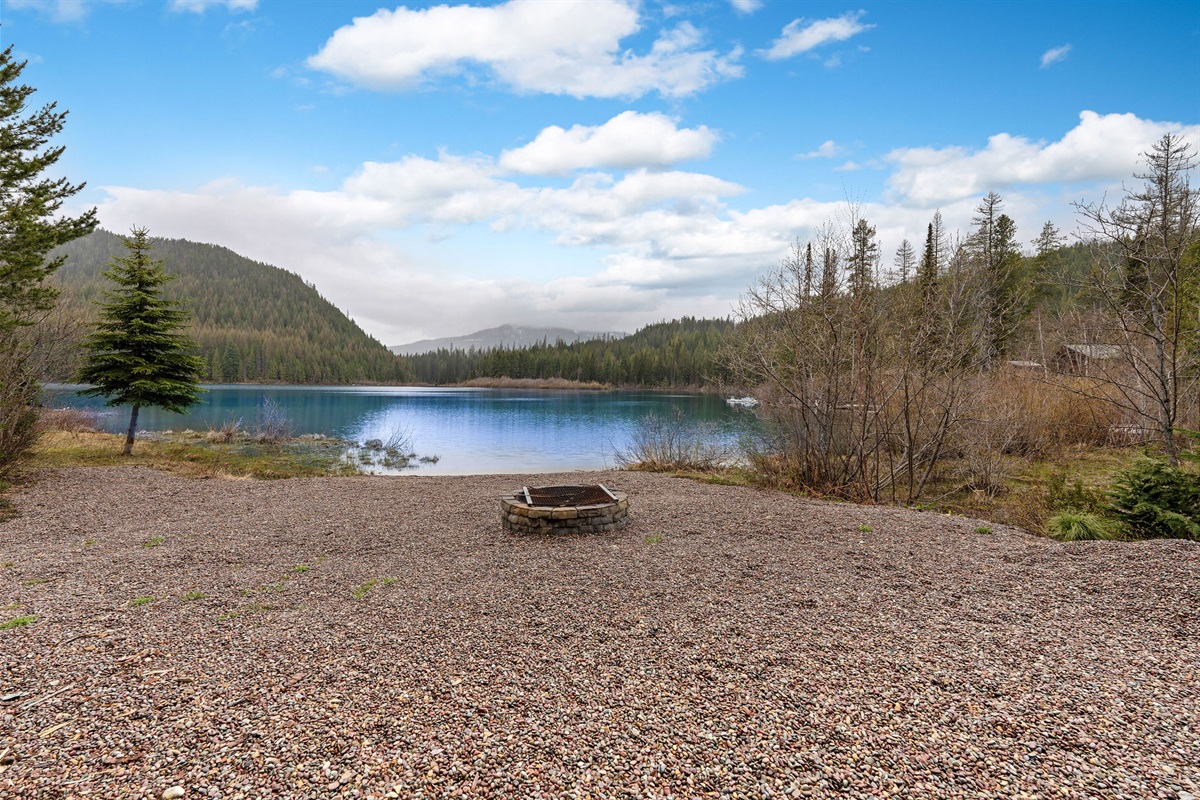 Fire Pit and Shore of Spoon Lake