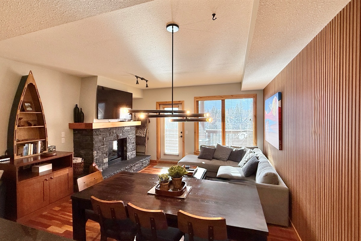 Looking from the kitchen towards the living room