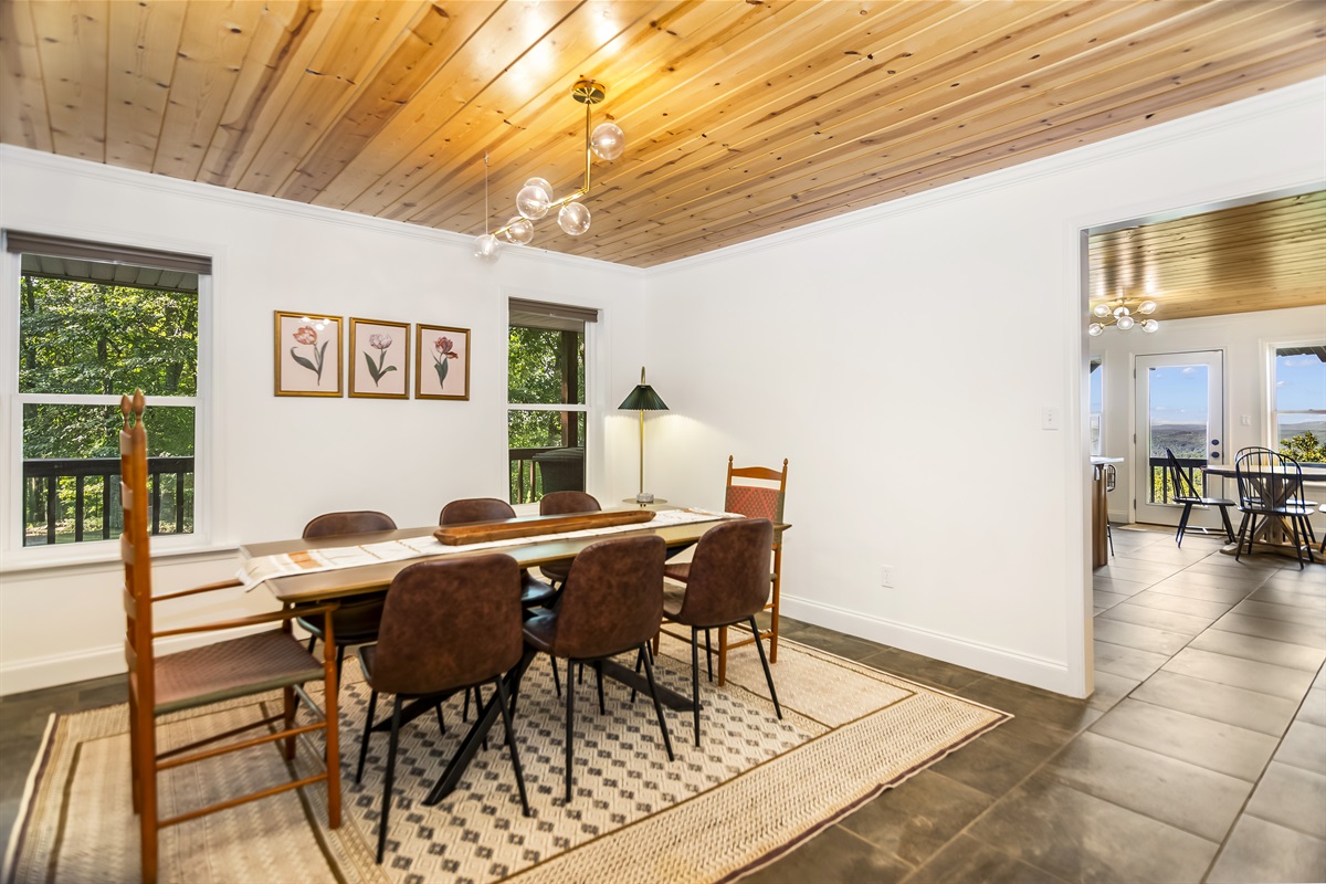 Formal dining room with 8 chairs 