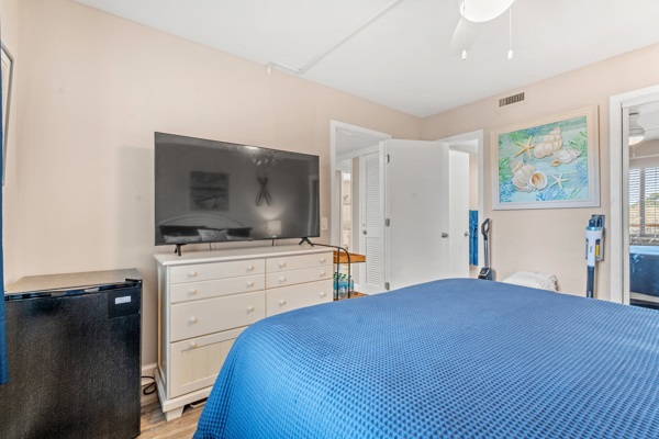 Queen Bedroom w. TV