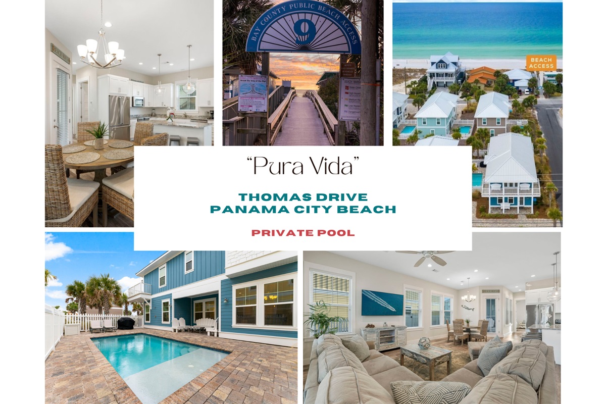 Private saltwater pool + walkable beach access—your perfect PCB getaway