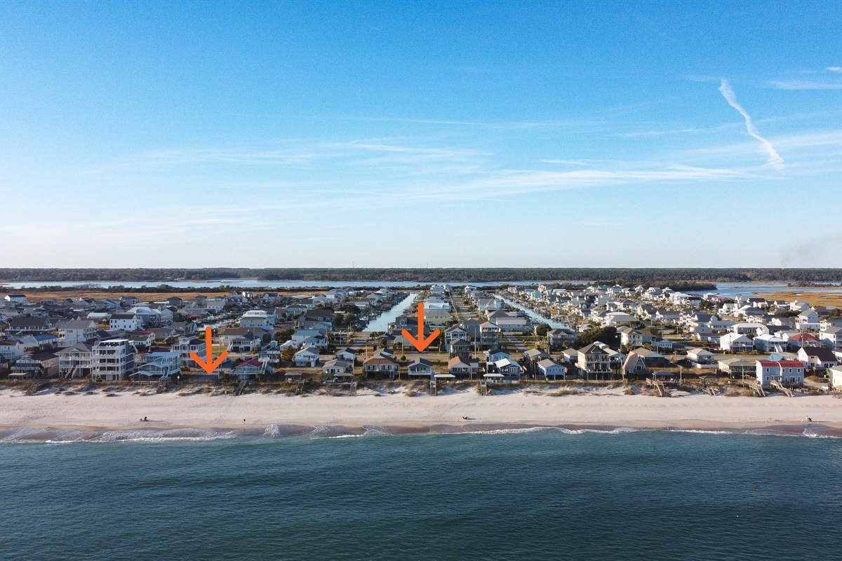 Our house and beach access