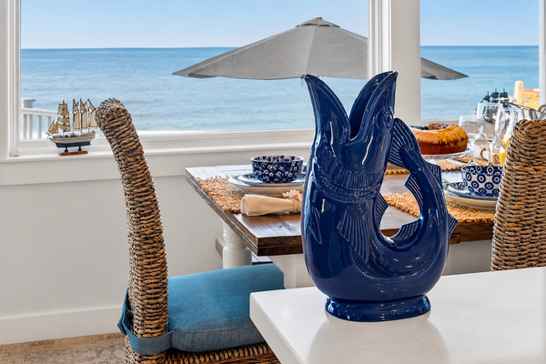 Oceanfront dining with breathtaking waterfront views just outside your window