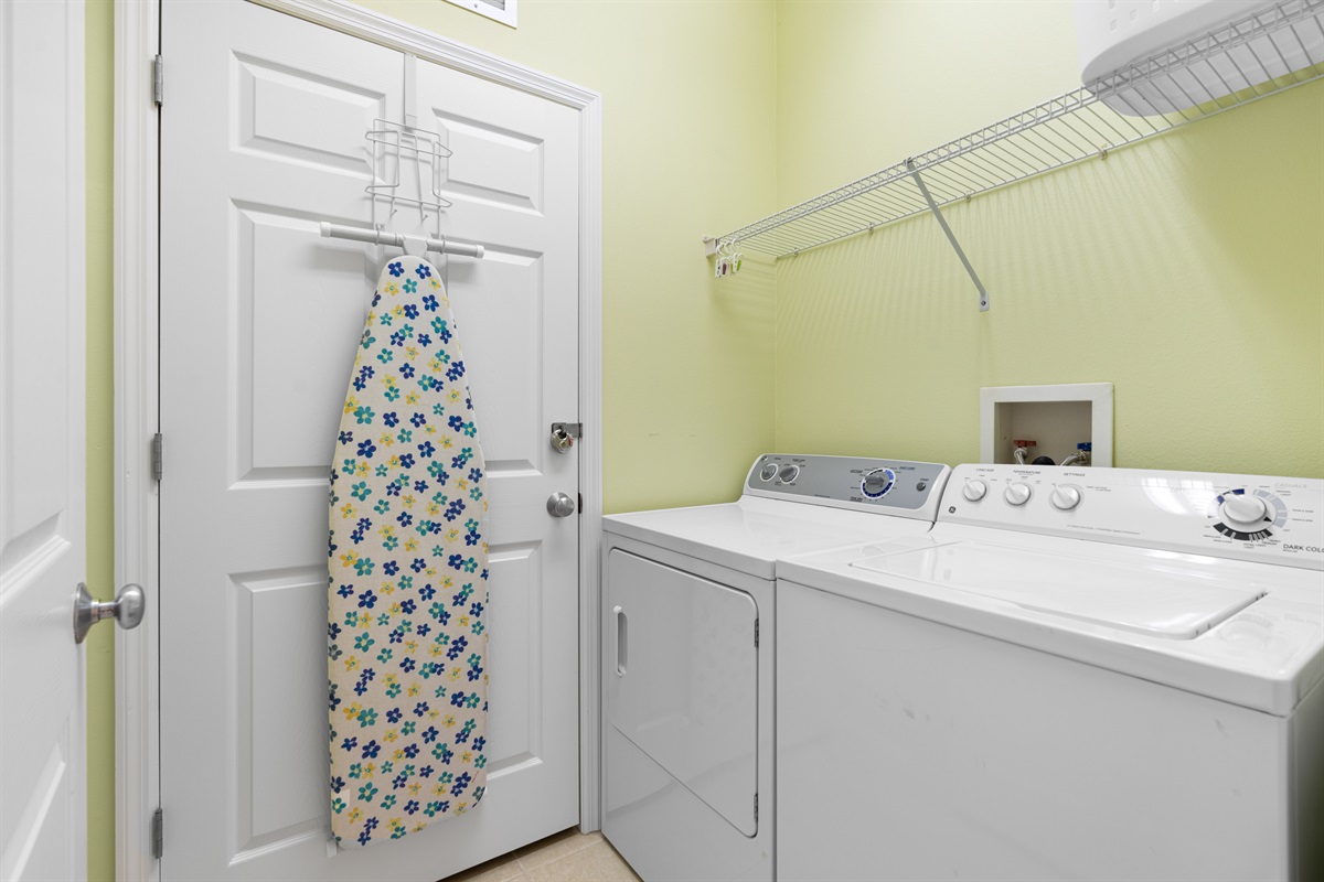 Laundry Room with Washer and Dryer!