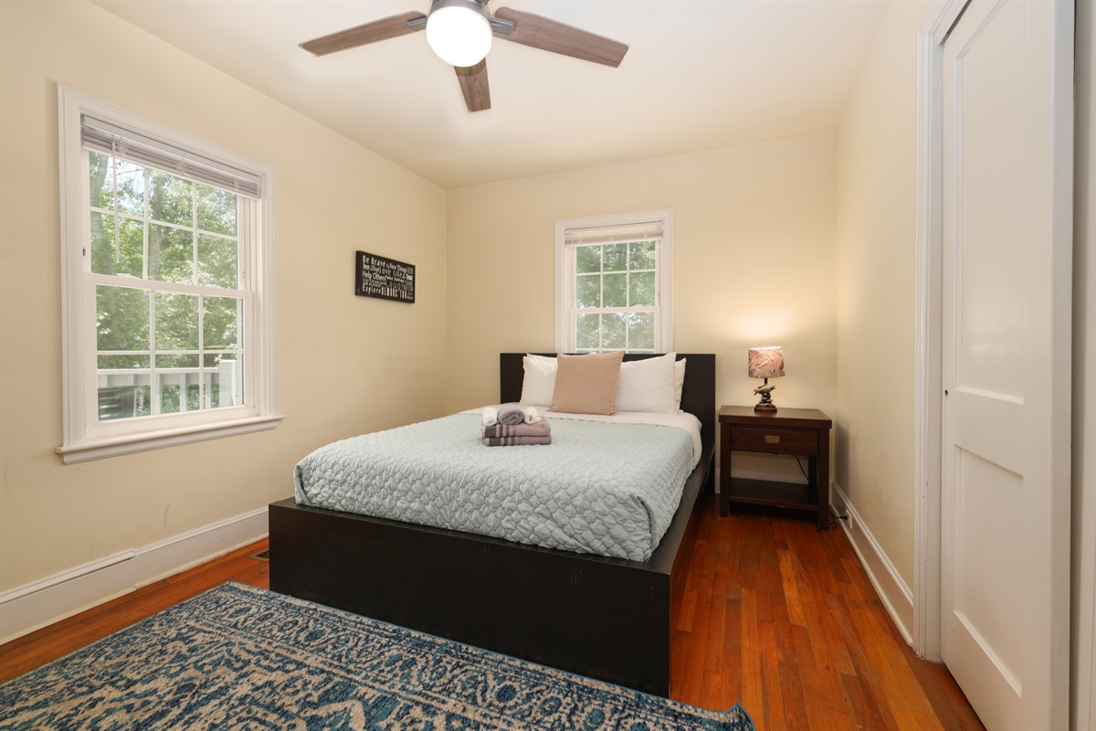 Bedroom 3 with Queen Bed-has river view
