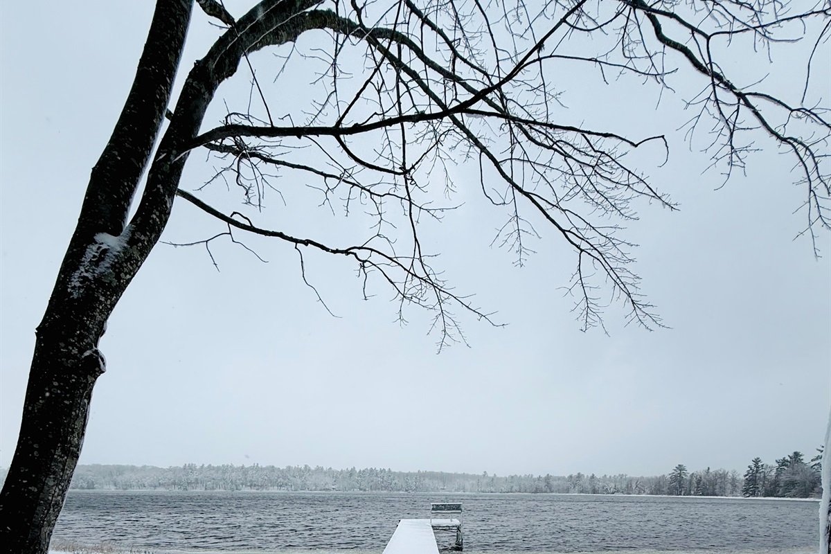 Our dock after a late November snow storm.