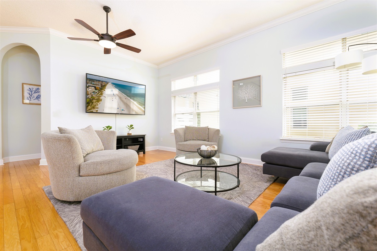 Plenty of seating and natural light