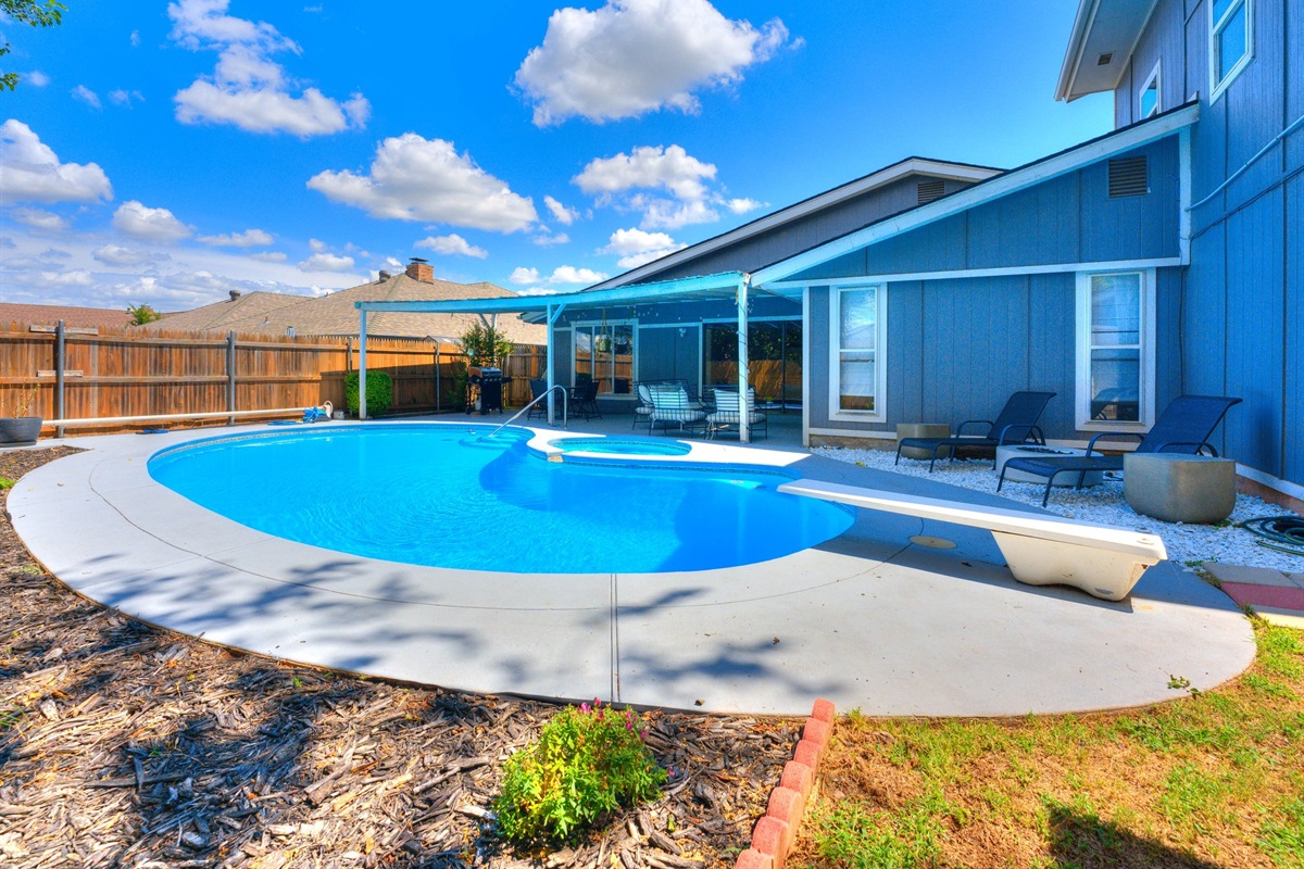 Backyard with Private Pool