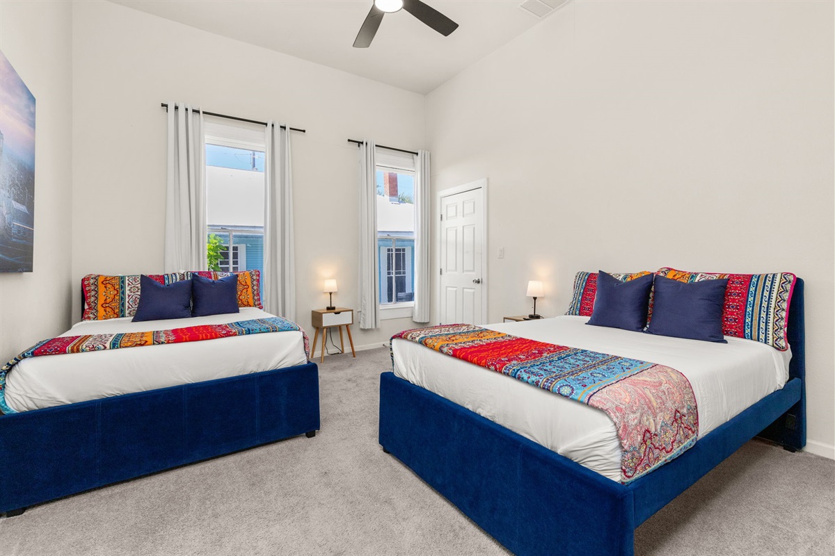 This cozy room is designed for comfort and convenience, featuring two full beds that provide ample sleeping space for families or groups.