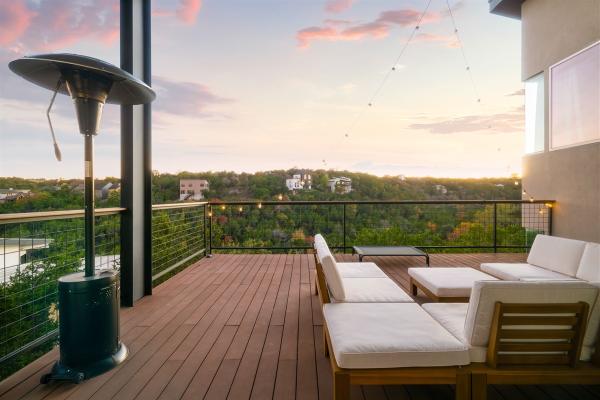Scenic balcony made for slow mornings and evenings