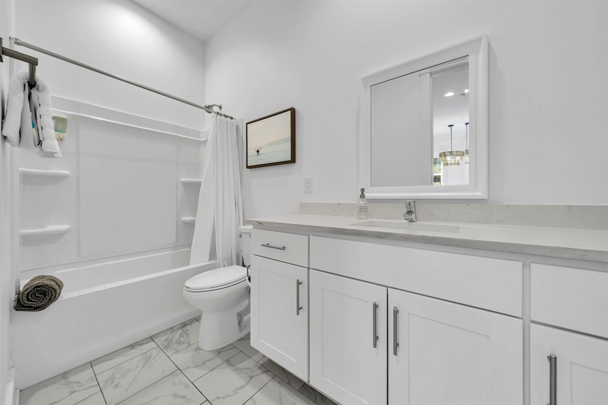 Full bath on first floor