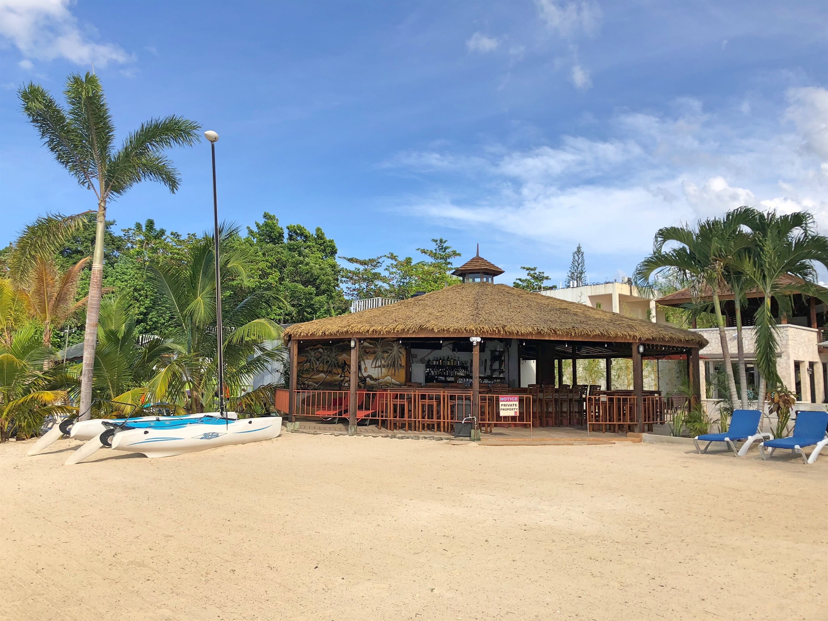 Private Beach Bar and Sailboat