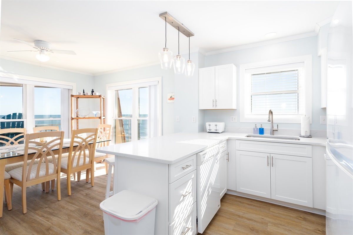 Dining and kitchen area