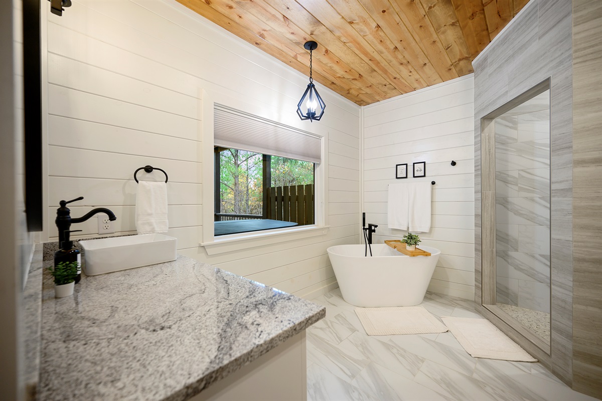 Soak, unwind, and enjoy a spa like retreat designed to make every morning slower and every evening more relaxing.