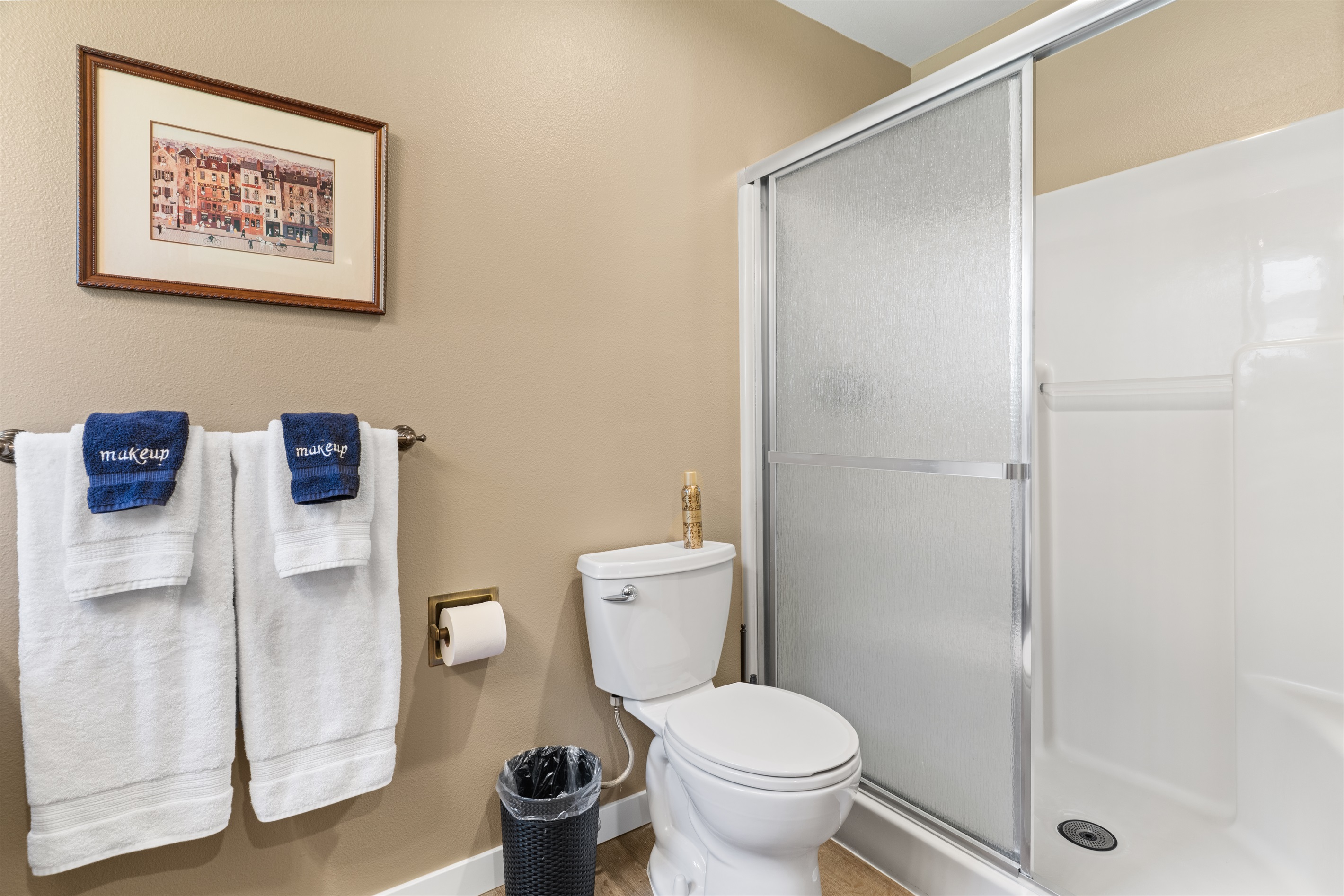 Primary bathroom with walk-in shower