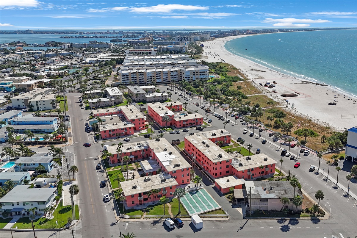 Aerial of St. Petersburg Beach