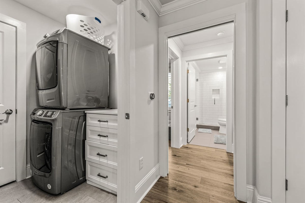 Laundry area - full size washer and dryer