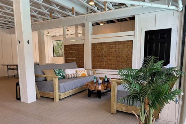 Retreat to the daybeds for ultimate comfort to unwind or socialize