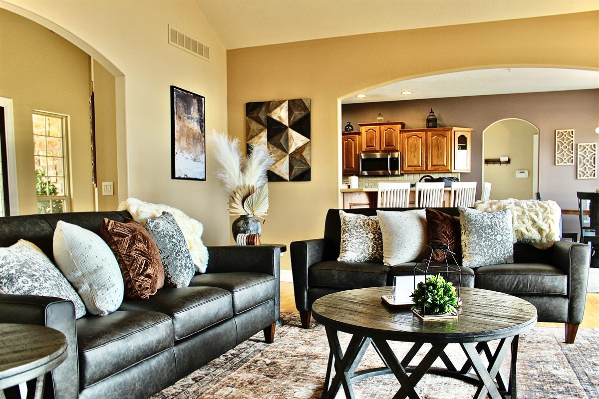 Cozy and spacious seating with beauty in every corner
