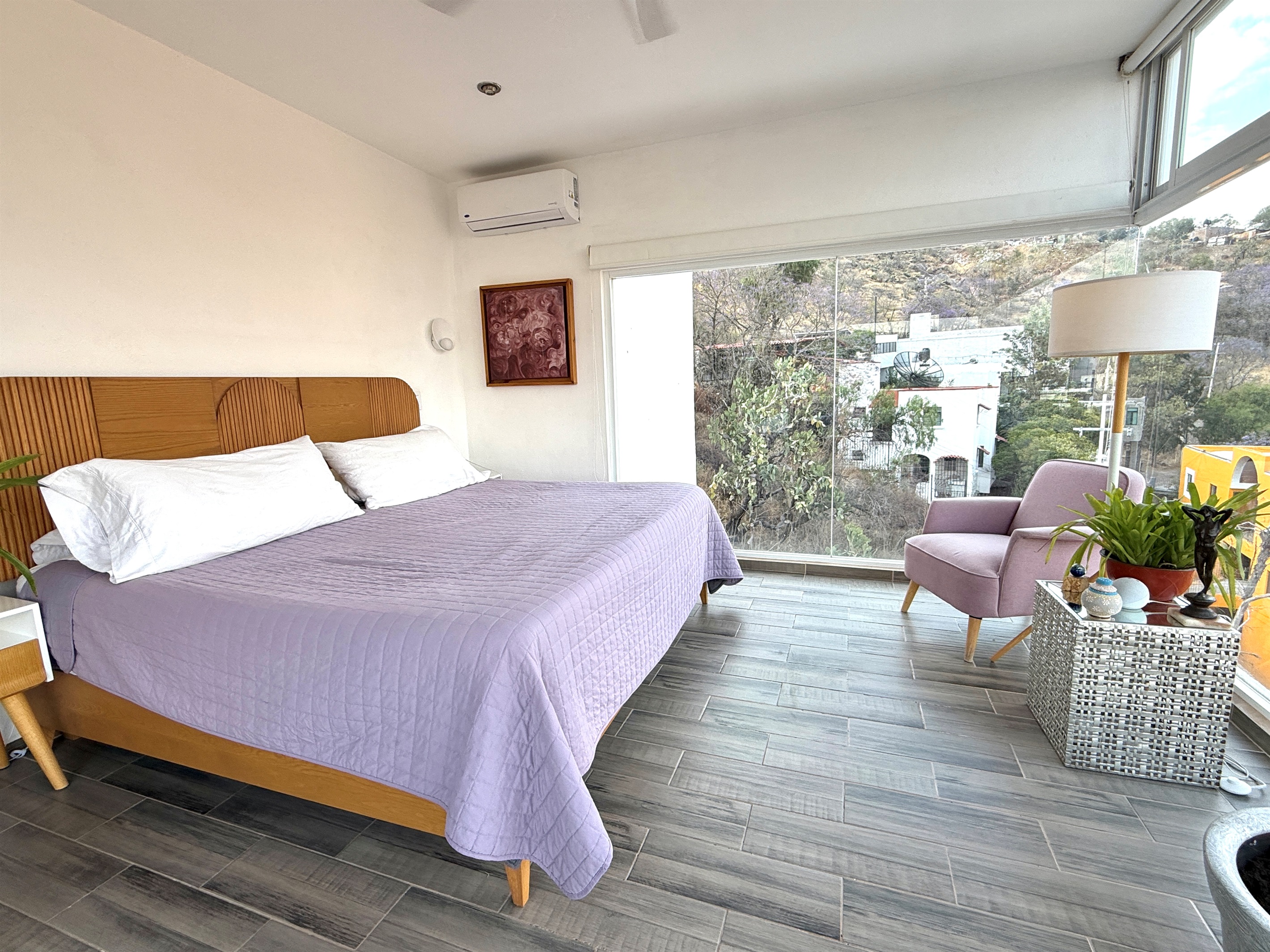 Master Bedroom w/ Full Glass Walls