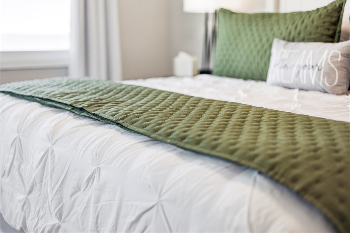 Extra blankets throughout the unit!