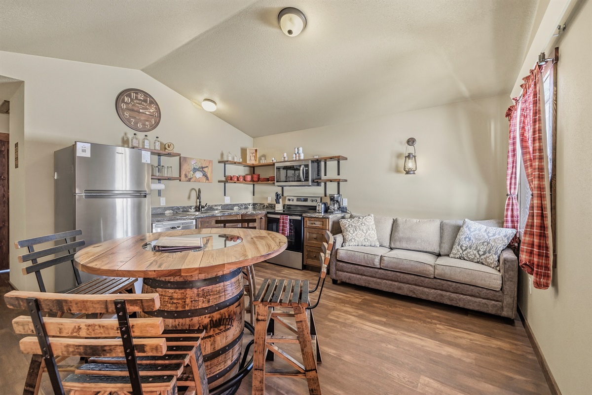 Dining Kitchen Living Area