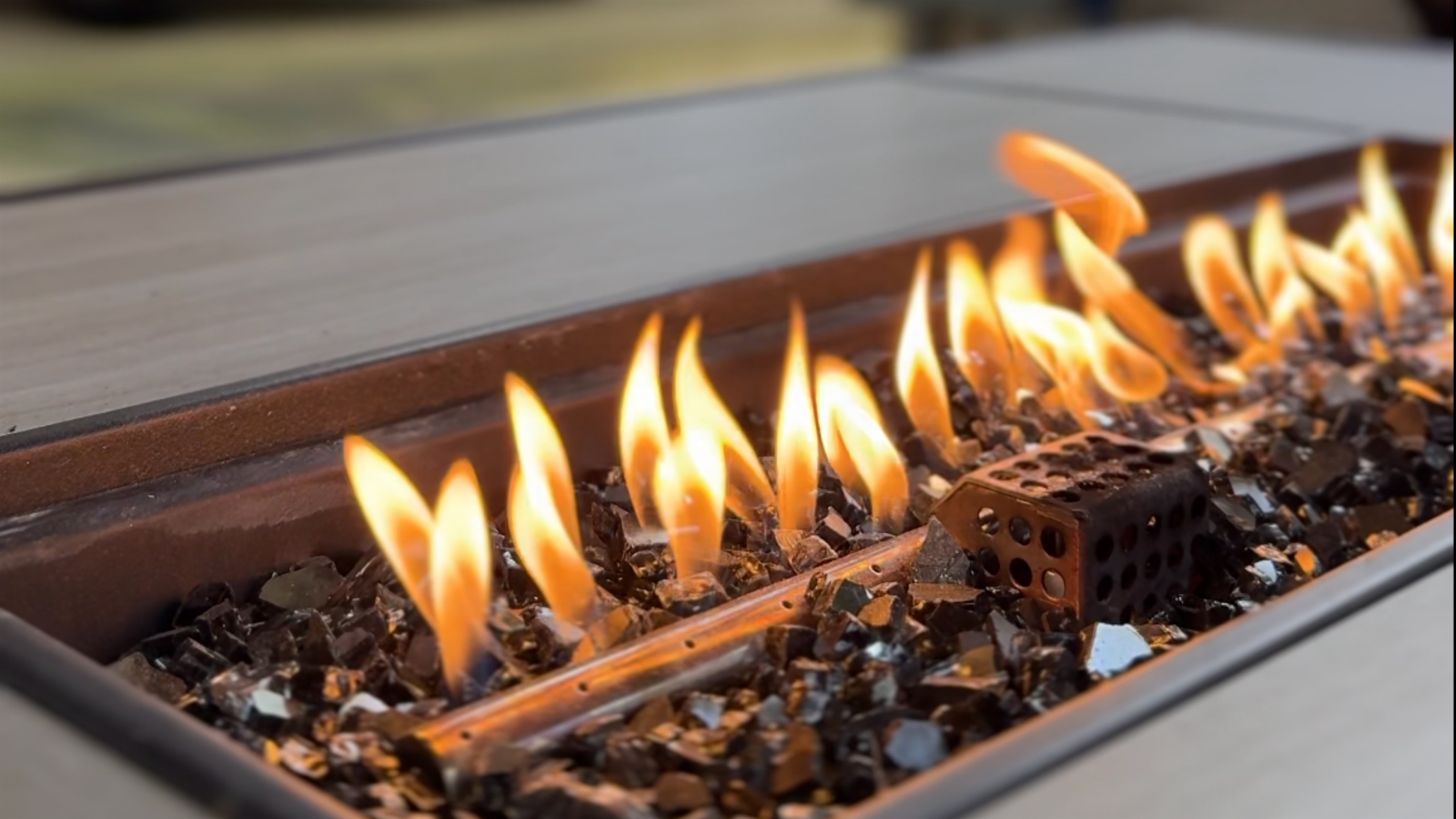 We like ease. And it’s very easy to start up the fire table and gather around