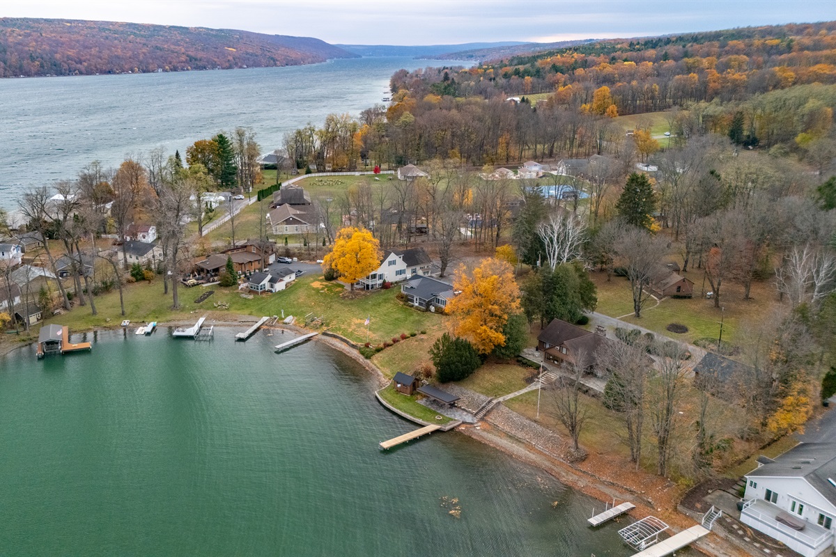 Aerial view of both house