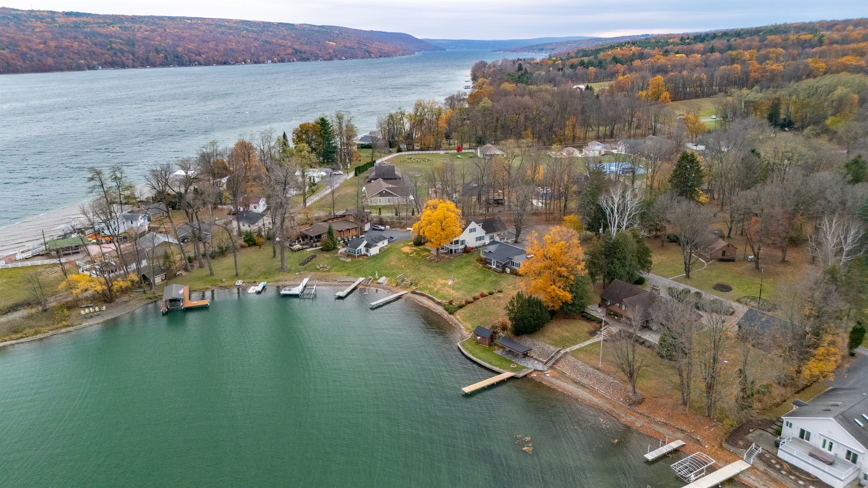 Aerial view of both house