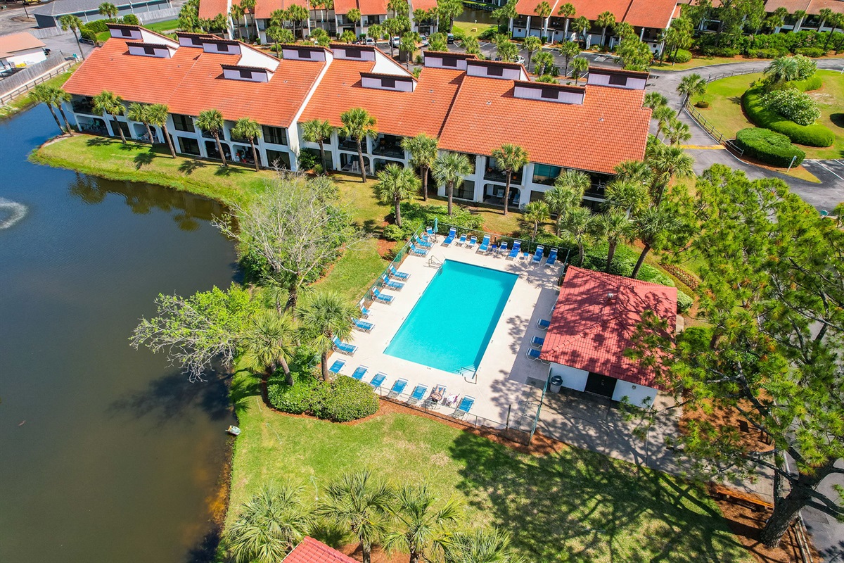 One of 11 pools on property that is conveniently located around the corner from our villa