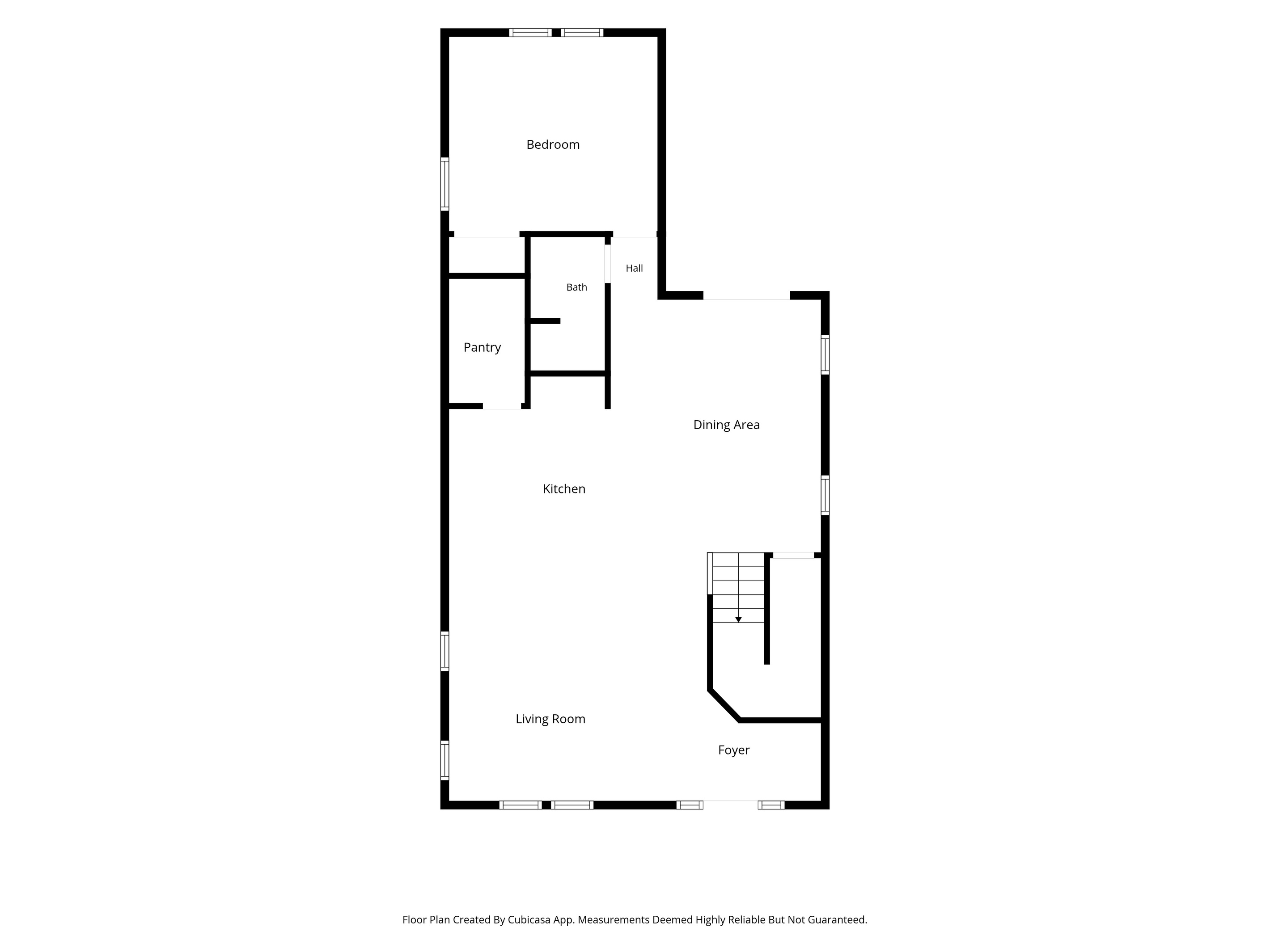See how it all connects: kitchen, dining and living flowing together, plus a main floor bedroom and bath. Nearly a thousand square feet downstairs, designed to keep everyone in easy reach of each other and the food.