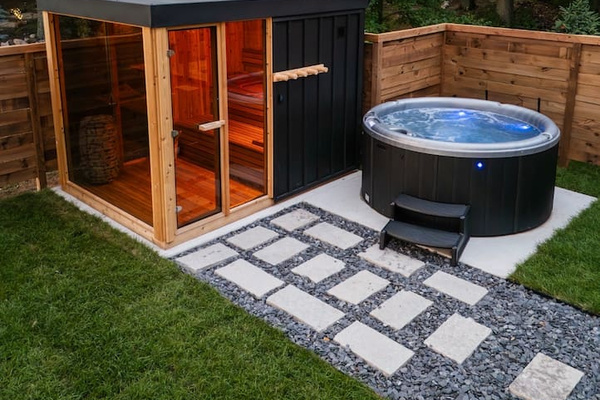 Sauna tub combo 